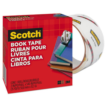 Scotch® Book Tape, 3" Core, 2" X 15 Yds, Clear freeshipping - TVN Wholesale